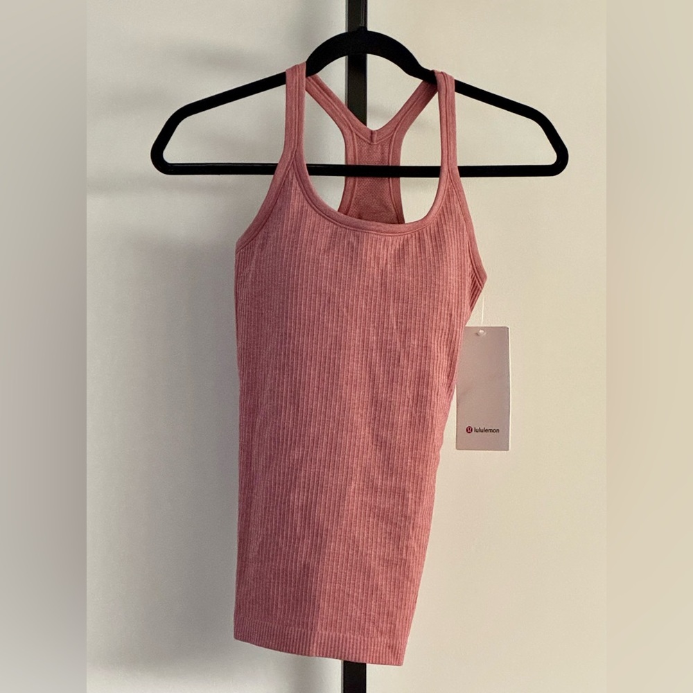 NWT Lululemon Ebb to Street Tank Briar Rose - Picture 2 of 5